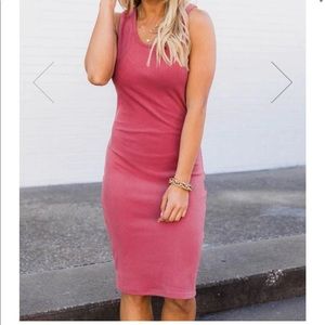 Ribbed Midi Sweater dress! Never worn! Size Small.